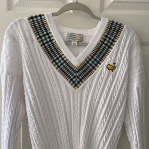 Master’s Golf Tournament Augusta National White Sweater collectible RARE